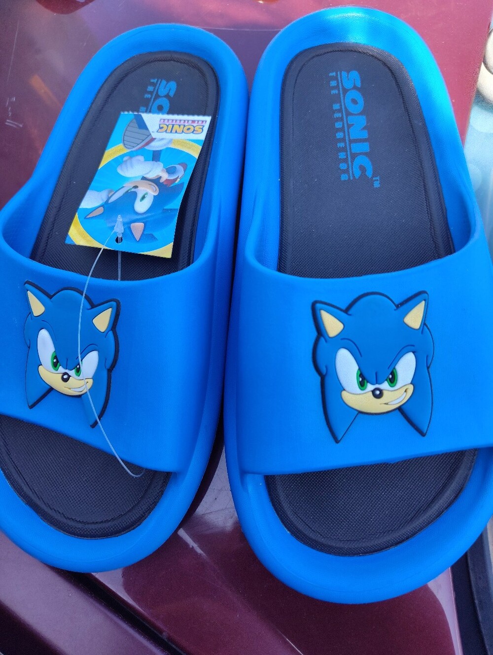 Sony Kids Sonic Blue Slide Sandals